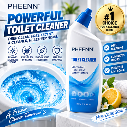 PHEENN® Toilet Cleaner Gel – Fresh Scent Deep Clean for Stains, Buildup & Daily Bathroom Care