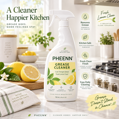 PHEENN® Kitchen Degreaser – Powerful Grease Cleaner for Stove, Range Hood, Countertops & More, 500 mL