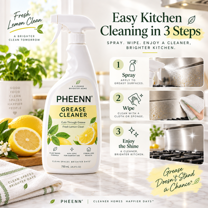 PHEENN® Kitchen Degreaser – Powerful Grease Cleaner for Stove, Range Hood, Countertops & More, 500 mL